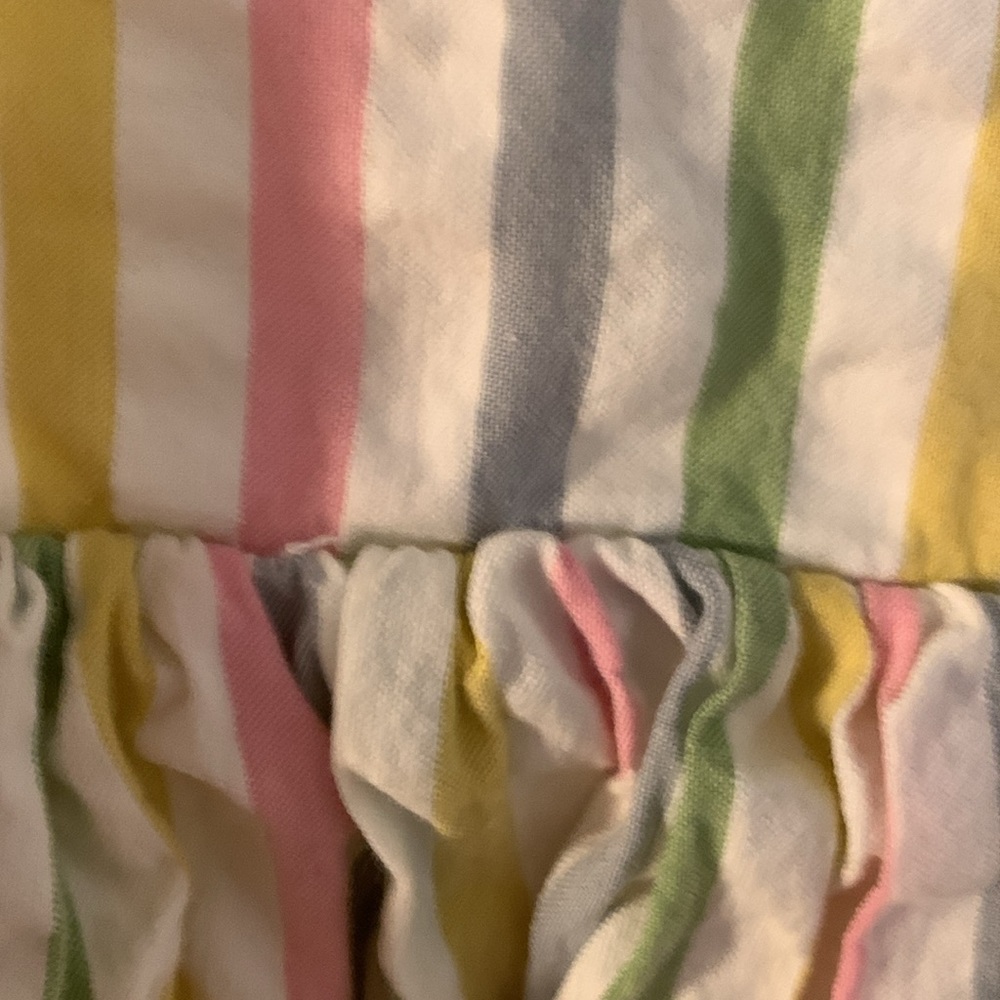 Mini Boden girls dress. Crisscross back stripe pattern. Worn once. Size 9-10y - Picture 4 of 8
